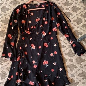 H&M long sleeve wrap dress
